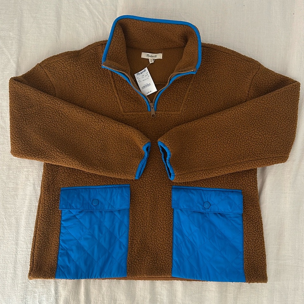 Madewell XS Quarter Zip Fleece